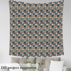 Moroccan Fabric By The Yard, Boho Mandala Upholstery Fabric for Chairs, Vinta…