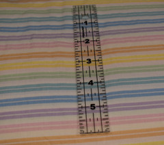 3-3/4 yds x 45″ PASTEL RAINBOW STRIPE COTTON FABRIC baby basics JOANN