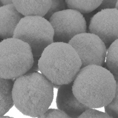 Pom Felt Balls Fabric 1cm 10mm Light Gray for Crafts Project DIY 100 Pcs