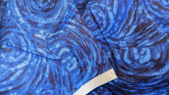 Tonal Blue Swirl Deep Tones Cotton Fabric By the half yd x 45″ W Pc