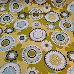 Al Fresco Michele D’amore Marcus Cotton Fabric 1 Yard Green Blue Floral Quiltin