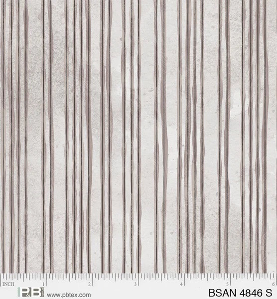Baby Safari Animals Cotton Quilt Fabric P&B 4846-S Brown and Gray Stripe