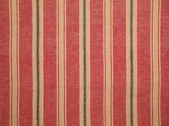 Americana Vintage Collection Red Black Tea Dye Dobby Stripe Homespun Fabric