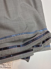 Vitale Barberis Canonico Super 160s Wool Houndstooth Suiting Fabric 7 Yd Italy