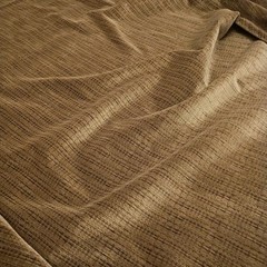 Vintage MCM Dark Brown Velour Upholstery Fabric 10 Yards Retro Textured Plush