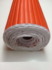 VINYL SUPREME ORANGE MARINE PLEATED VINYL AUTO BOAT UPHOLSTERY FABRIC BTY 54″W