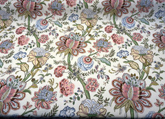 Charlotte Orchid Jacobean Floral Cotton Belle Maison Fabric By The Yard
