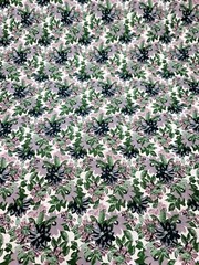 Fabric By The Yard Green Leaves Blush Mauve Floral Brocade Chenille Upholstery