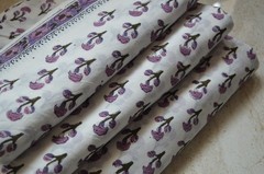 4 Yard New Hand Block 100%Cotton Floral Fabric NO TARRIF CHARGES 100% ✅ZK-102