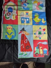 Vintage Spring Mills Children’s Print Fabric Cotton 2 Yards 72″ Wide By 22″ Tall