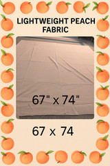 🍑 Peachy Keen Fabric Find | Lightweight & Lovely | 67″ x 74″ |