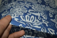 3 Yard Hand Block Floral Print 100%Cotton Fabric NO TARRIF CHARGES 100%✅ZK_190