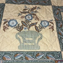 Sturbridge Village Quilted Fabric 55 x 36 Inches Authorized Reproduction