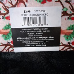 Jo Ann Cotton Christmas Fabrics – Fat Quarters Lot of 4- Retro Reindeer & Bears