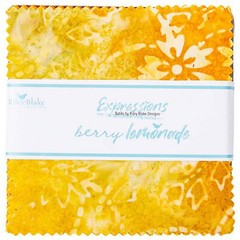 Berry Lemonade Expressions Batiks Riley Blake 5″ Stacker 100% Cotton Precuts