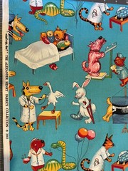 Alexander Henry Fabric “Whats Up Doc” Vet Animal Clinic Hospital – ONE YARD