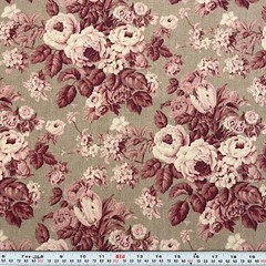 Daisy Kingdom Vickie Rose Allover Taupe Cotton Fabric by the Half Yard 18″ x 44″