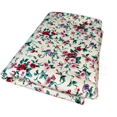 VTG Waverly Fairhaven Bright Floral Fabric 6.5 Sq Yards Cotton Cottage Shabby