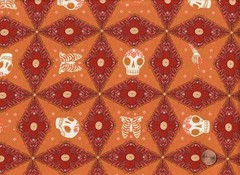 Halloween 100% Cotton Fabric: Dantinis MORE THAN BONES, 9 Prints 1/2 Yard Each