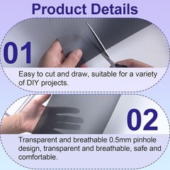 5 Sheets 0.5 mm Fursuit Eyes Mesh, Printable Eye for Furry Cosplay, Props4887