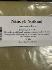 Lot Of 3 Nancy’s Notions Sensued Charm Pack 5″ Squares Polyester Polyurethane
