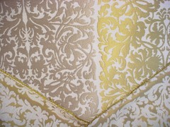 10-5/8Y Kravet Couture 32100 Mirrored Image Saffron Damask Upholstery Drapery