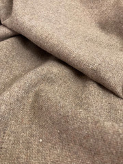 3 YDS Handwoven Natural Taupe Wool – Rustic Tweed SOFT Homespun 63″ wide 7.4 oz
