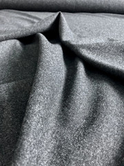 Light/Midweight DARK CHARCOAL GRAY Wool Flecked Heather 59″ Wide By the Yard