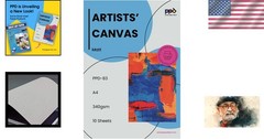 Durable Printable Fabric Paper – Matte Finish, 340 gsm, 10 Sheets, Inkjet Ready