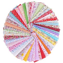 100-Pack Square Patch Work Cotton Assorted Patterns For DIY Sewing
