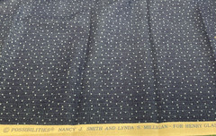 HENRY GLASS – POSSIBILITIES-NAVY BY SMITH & MILLIGAN- 7/8 YARD