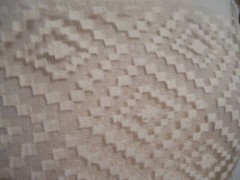 DESIGNER FABRIC INDIAN SILK SHEER IVORY W/ METALIC GOLD W/ SCARF TO MATCH 3.9YDS
