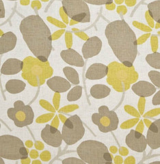 P Kaufmann BURLINGTON Floral MINK Home Decor Linen Drapery Pillow Fabric BTY