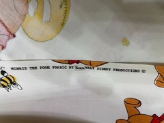 Vintage 1970s Sears Pooh How Sweet to be a Cloud Fabric 36″ X 44″ Medium Weight