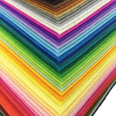 Nonwoven Craft Felt Squares – 4″x4″ 42pcs Assorted Colors for Endless Creativity