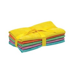 Fabric Palette 100% Cotton FAT QUARTER 5 Print Bundle-TEXTURED PASTEL SOLID