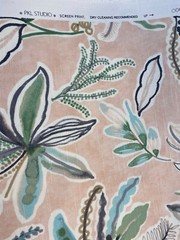 Watercolor P Kaufmann Sunny Daze Blush Pink Floral Fabric By the Yard