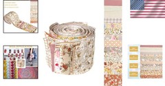 42 Pcs Pre-Cut Quilting Fabric Strips – Beautiful Floral Patterns & Versatile