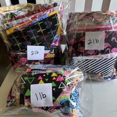 Cotton Print Fabric Quilt Scraps – Assorted Patterns and Sizes 5 LBS