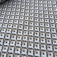 ROMO SMALL SCALE GEOMETRIC WEAVE FABRIC ORFORD/METEORITE 6.75 YARDS