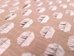 Covington ROKA BLUSH Pink White Eyelash Embroidery Designer Drapery Fabric