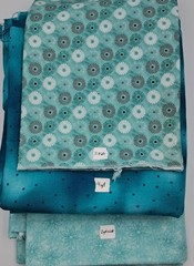 10yd+ Quilt Cotton Sewing Fabric By Quilting Treasures Aqua Teal