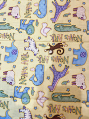 Debbie Mumm Noah’ss Ark Cotton Fabric, Child Theme, 1 yard