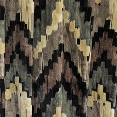 Beige, Brown, Gray & Black Chevron Digital Printed Velvet Fabric By The Yard
