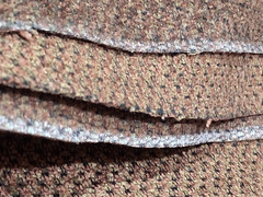 Upholstery Fabric Remnant Tweed Boucle Rust Olive Brown 54″ x 73″ End of Roll