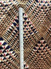 Klopman Mills Wild Mod Colorful 1971 Polyester Silky Fabric 3 1/3 Yds 44″W