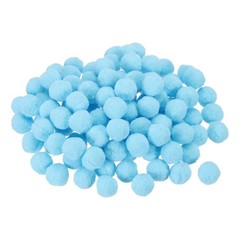 Pom Felt Balls Fabric 3cm 30mm Light Blue for Crafts Project DIY 100 Pcs