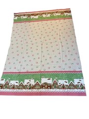 David Textiles Gingerbread Village Border Christmas Cotton Fabric 55×44