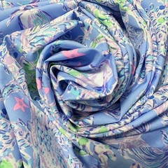 Lilly Pulitzer Cotton Poplin Fabric Blue Peri The Turtle Package 36″ x 57″