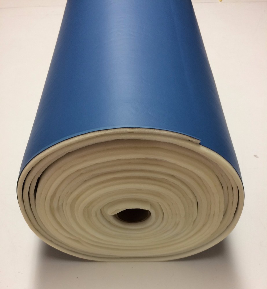 1/4″ FOAM BACKED MARINE VINYL CLASSIC BLUE ATV AUTO HEADLINER FABRIC BTY 54″W